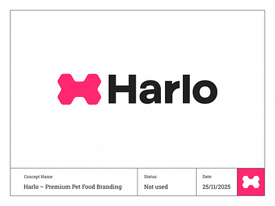 Harlo – Premium Pet Food Logo with Cute H+Bone Monogram! animalcarebranding brandguidelines brandidentitydesign branding catfoodbranding cutepetillustration dogfoodbranding healthypets logo minimallogo modernpetbrand naturalingredients organicpetfood pawprintlogo petbrandlogo petfoodbranding petfoodlogo petlogodesign premiumpetfood visualidentitysystem