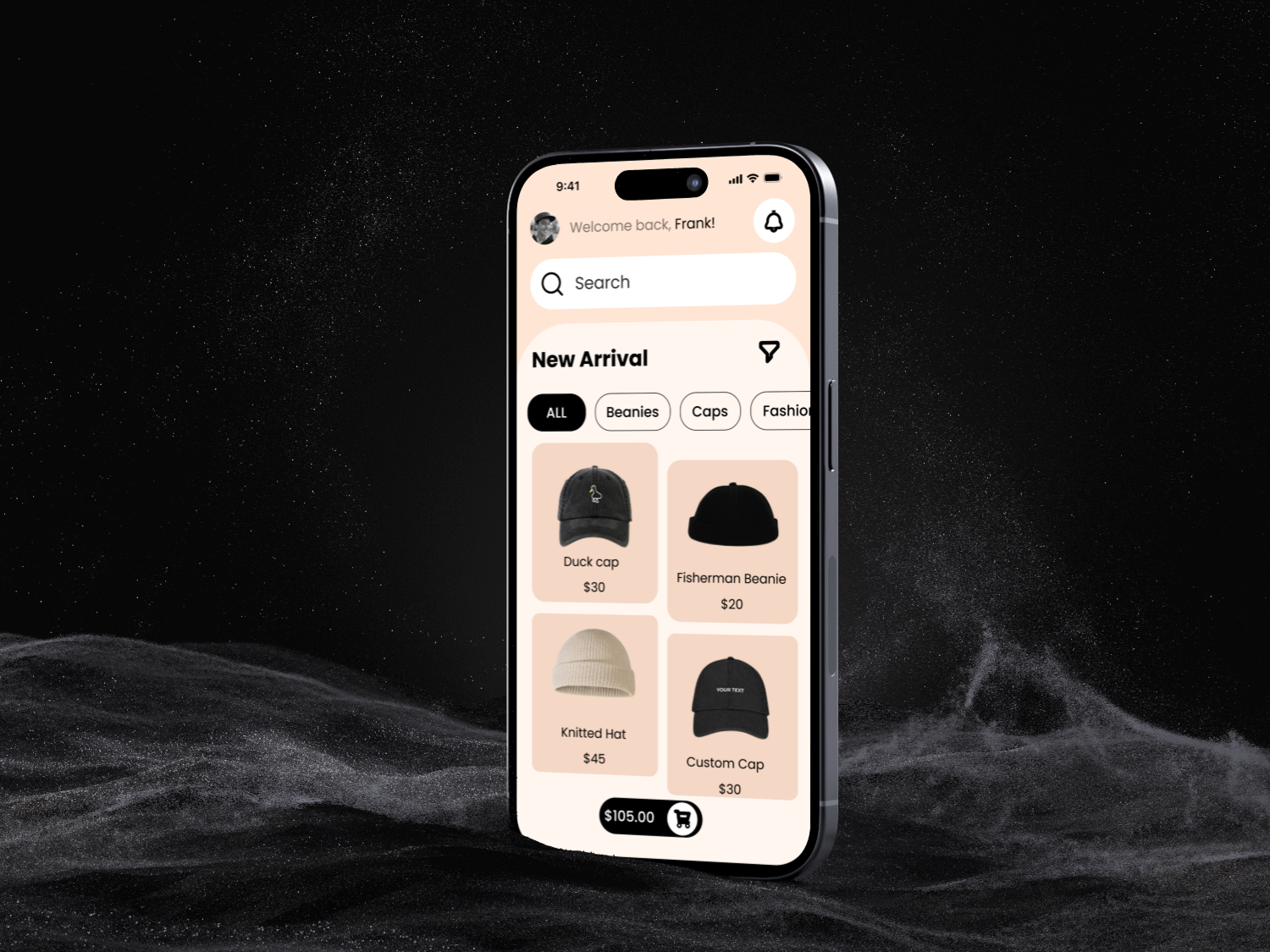 E-Commerce Beanie Shop case study design e commerce e commerce design figma mobile mobile design product design ui ui design uiux ux ux design