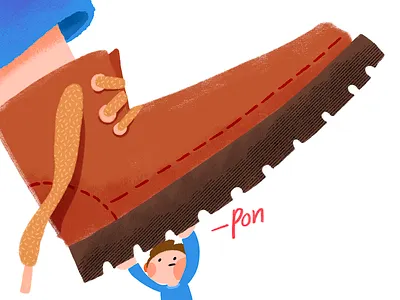 Stay strong adversity cartoon character color courage cute design illustration problems strength strong will