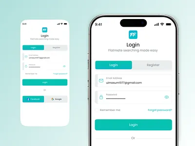 Mobile app Login & Signup UI concept app design forget passwrod ios app login login design login screen mobile mobile application mobile sign up mobile ui mobile ux design register sign in sign up sign up form sign up page signup ui verification