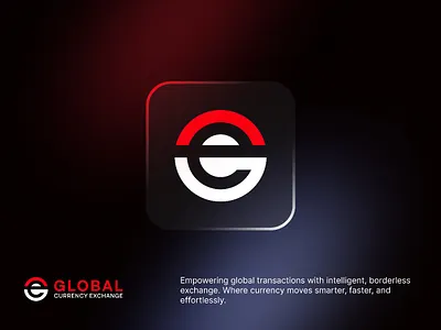 Global Currency Exchange Logo Design brand mark branding business logo custom logo fintech logo iconic logo logo logo mark monogram logo timeless logo