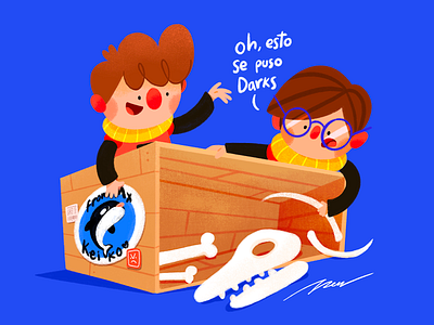 Keiko (Free Willy) bones cartoon character color corpse cute design free humor illustration keiko movie orca whale willy