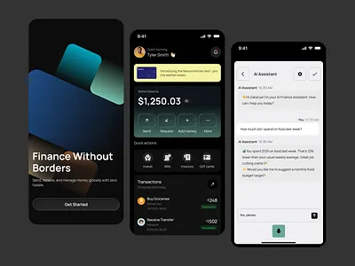Nexora - Finance Mobile App app banking design finance finance app fintech fintech app goals interface investment ios mobile mobileapp product design send money ui ui design uiux ux web3