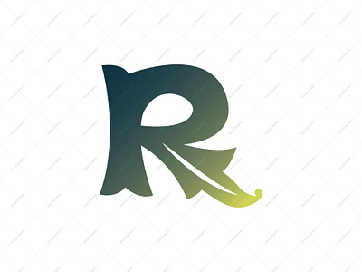 R Letter Leaf Logo brand brand design branding brandlogo graphic design green leaf letter lettter logo logo logodesign logoforsale logotype nature r letter logo vector