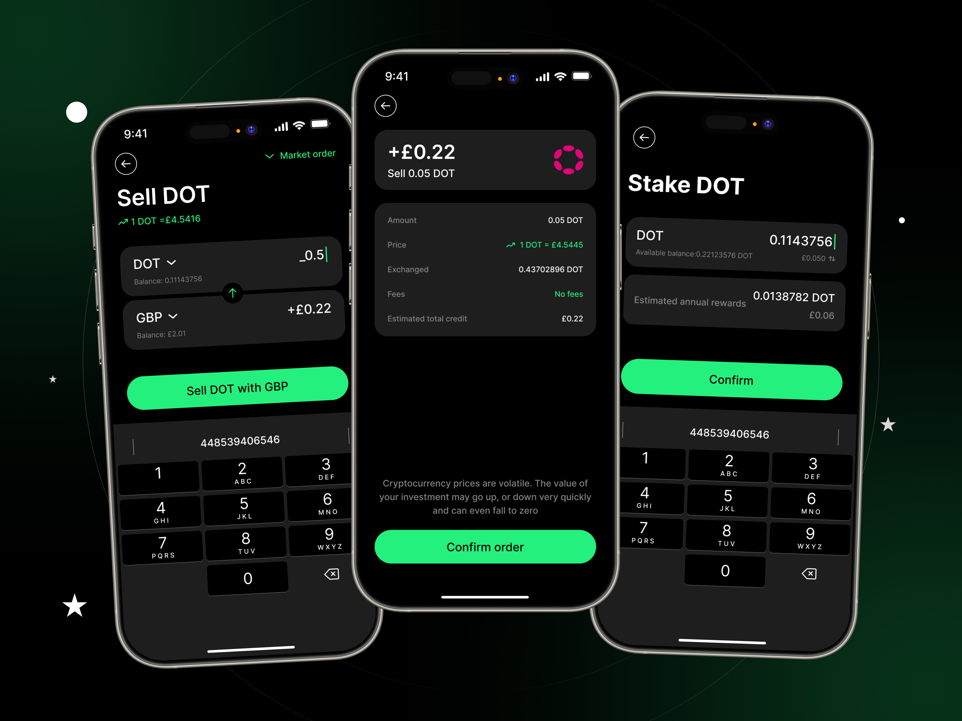 Example of Crypto Mobile App Design