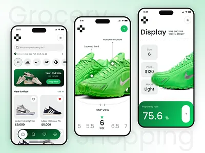 E-Commerce Mobile App | Shoes Store e commerce fashion mobile app online shop online store order tracking product page shoes store shopping shopping cart store ui ux