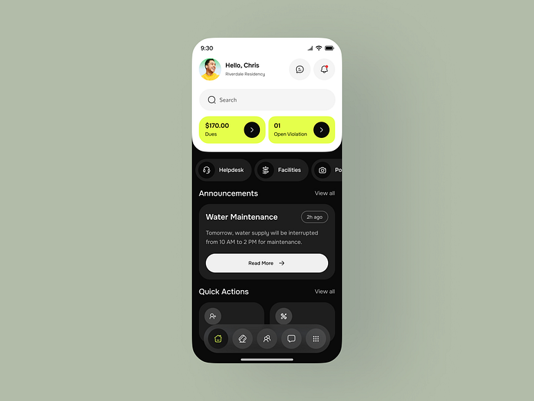Apartment Management App UI/UX by Fazlur Rahman on Dribbble