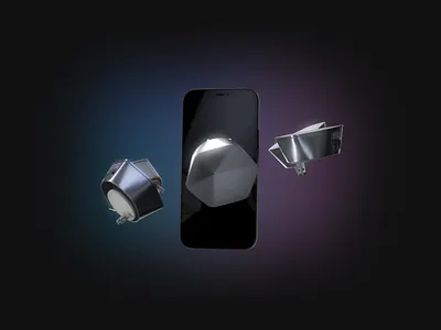 SuperPod with app animation 3d animation cinema 4d glow internet mobile plume rotating video website wifi