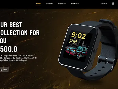 Next-Gen Time: Smartwatch UI/UX Concept interactive ui modern design product showcase smartwatch ui design ux design wearable tech web design