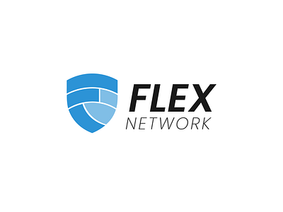 Flex | Network & Security brand branding design f flex graphic graphic design guard internet logo logo design network shield vpn