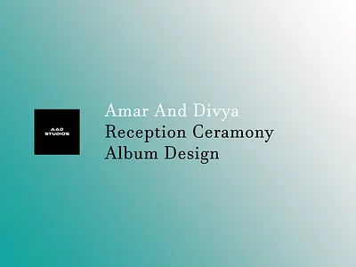 Amar And Divya Reception Ceramony Album Design graphic design
