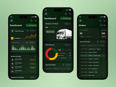 Transportation Mobile App app design courier service dashboard delivery app inventory logistics logistics mobile app management mobile app parcel responsive shipment shipping management tms tracking transportation transportation mobile app transportation service ui design uibillalbd