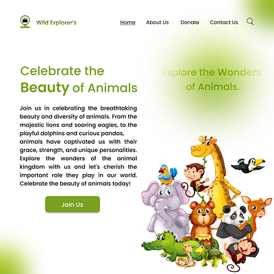 Wild Explorer's Banner Design app design banner design illustration ui ui design web design