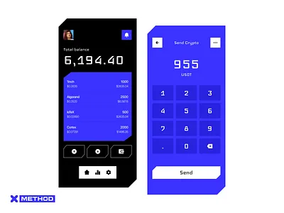 Crypto Wallet Mobile App app bank app banking branding crypto design figma finance fintech interface investments mobile app portolio ui ux wallet web3