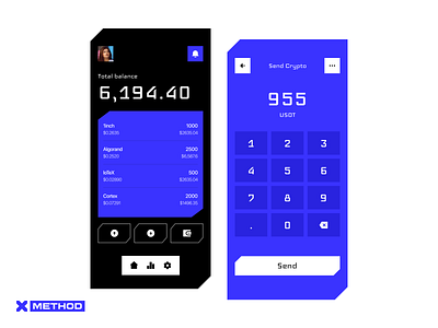 Crypto Wallet Mobile App app bank app banking branding crypto design figma finance fintech interface investments mobile app portolio ui ux wallet web3