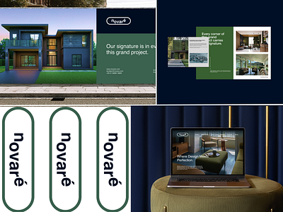 novare - Luxury Real Estate Logo Branding brand identity brand positioning branding digital marketing elegant design logo design luxury luxury logo luxury property luxury real estat luxury real estate minimal n letter print materials real estate real estate development sophisticated branding visual identity