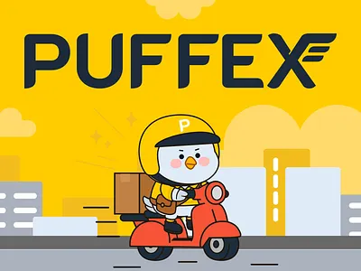 PuffEx - Character Branding animation brand identity branding character character design design graphic design illustration ip logo mascot mockup