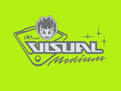 Visual Medium Y2K Logo Lettering 2000 character graphic design hand lettering lettering logo logotype medium type typography visual y2k