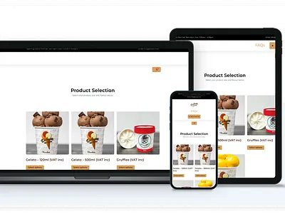 Online Ice Cream Store e commerce ice cream store online store ui ux web design web development woocommerce wordpress