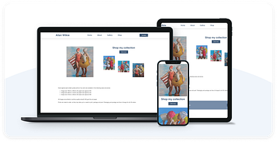 Independent Art Website and Shop art website e commerce portfolio ui ux web design woocommerce wordpress