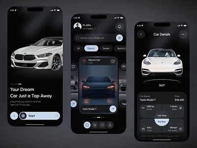 Car Buying Mobile App Design app app design buy car app car app car buy app car buying car buying selling app car selling car shopping app ecommerce app electric car ios luxury car app luxuryapp luxurycarapp mobile app mobile app design smart car app ui design uiux
