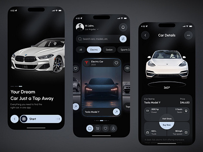 Car Buying Mobile App Design app app design buy car app car app car buy app car buying car buying selling app car selling car shopping app ecommerce app electric car ios luxury car app luxuryapp luxurycarapp mobile app mobile app design smart car app ui design uiux