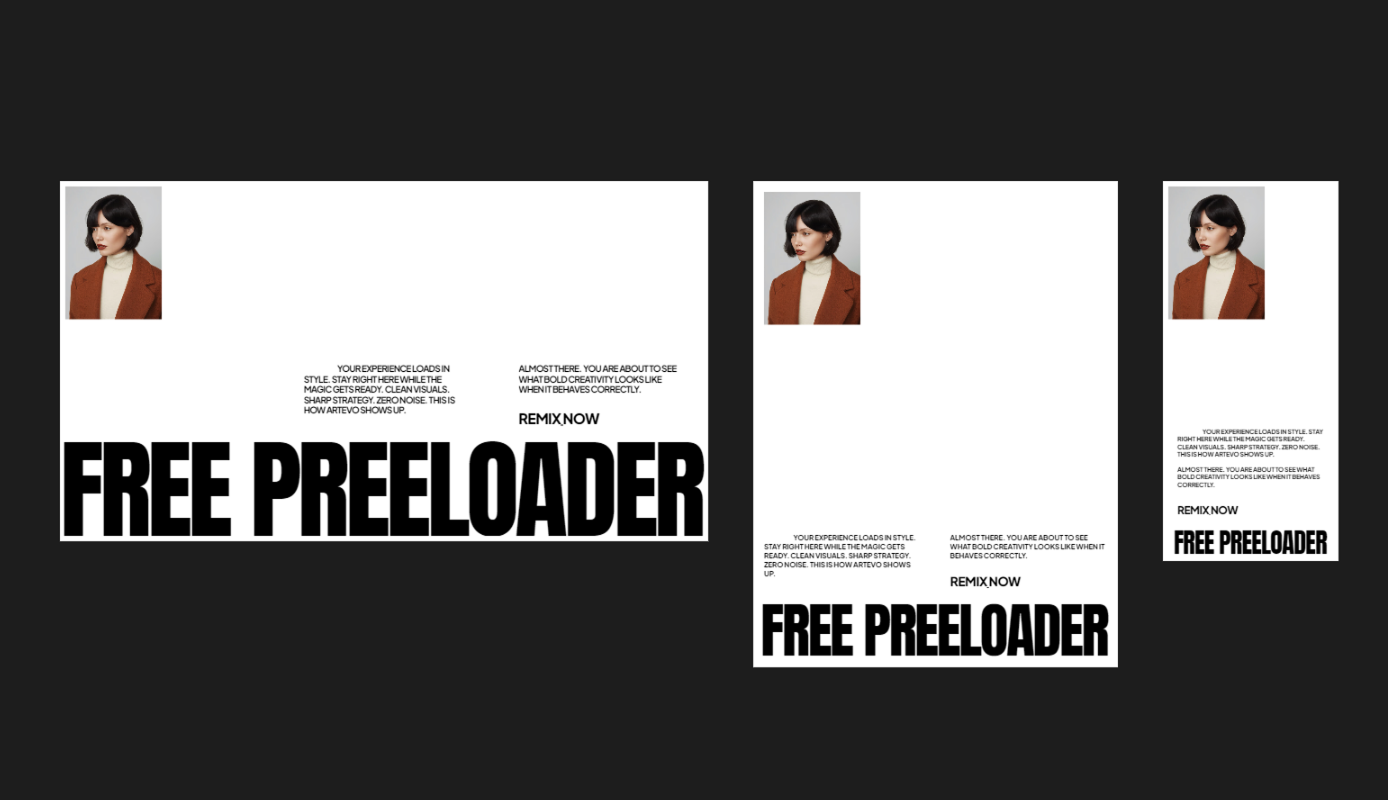 Looping Images without many variants animation editorial framer free largetype minimal motion graphics ui website