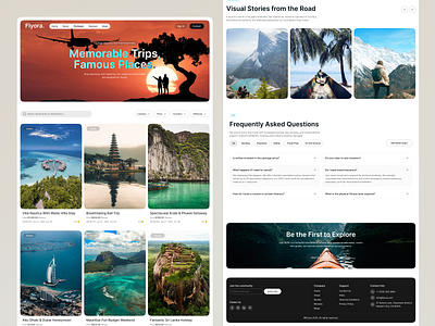 Travel Experience Website — Package/service page UI/UX Design interface product service startup ui ux web
