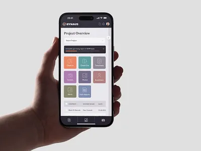 bynaus.ai ai analytics app constracts construction contractors dashboard information architecture ios management minimal prototype research tracking ui ux webapp wireframing