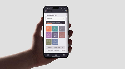bynaus.ai ai analytics app constracts construction contractors dashboard information architecture ios management minimal prototype research tracking ui ux webapp wireframing