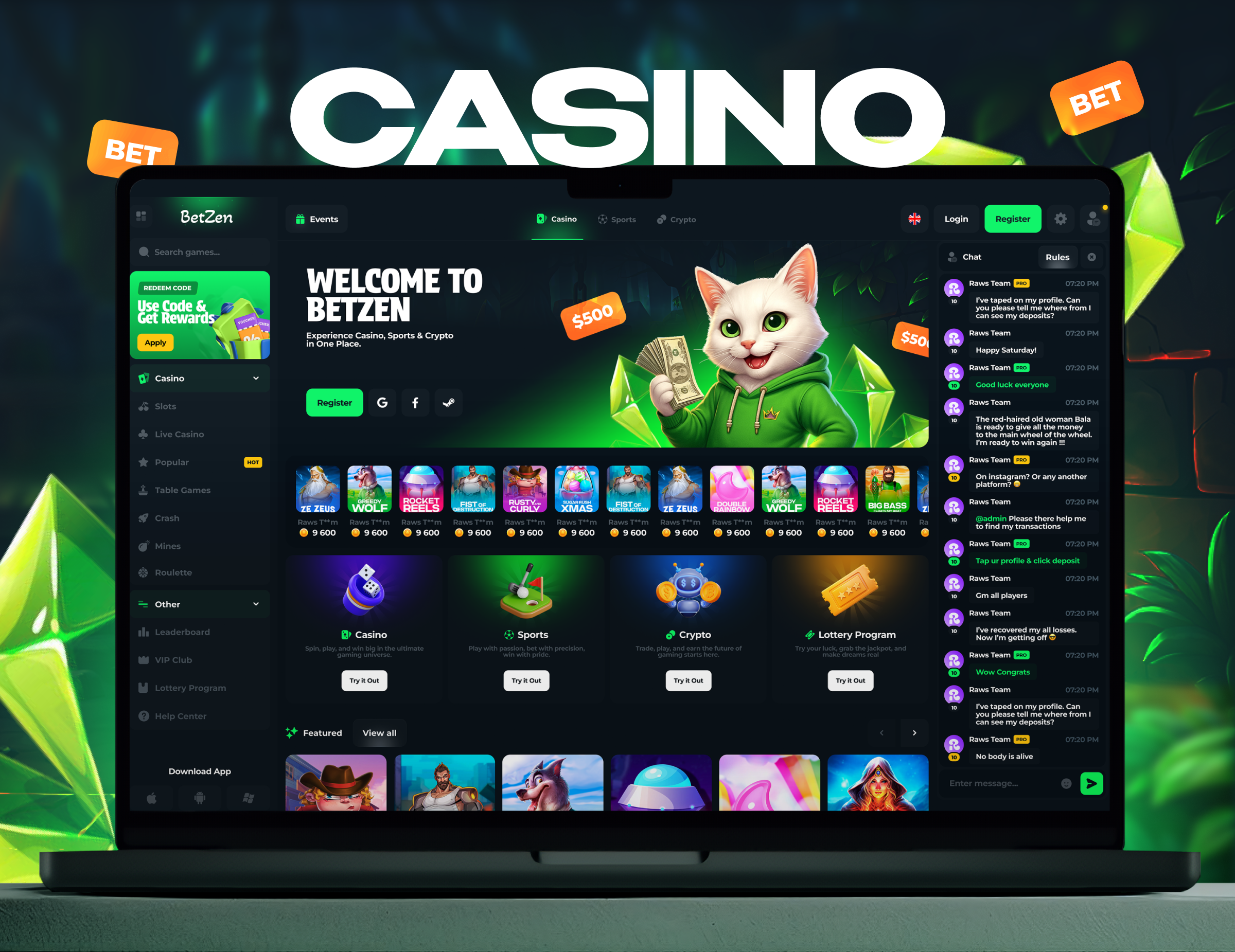 BetZen Casino betting betting design casino casino betting casino design casino gambling casino games casino interface casino template casino ui casino website gambling gambling website online casino
