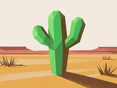 Resilience & Growth: The Desert Metaphor adventure art commission desert environment geometric art growth illustration landscape illustration low poly minimalist nature metaphor resilience travel vector illustration web