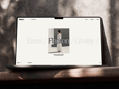 Evoque – Web Design for New-York Architecture Studio animation architecture branding graphic design logo motion graphics studio ui uiux ux web webdesign website