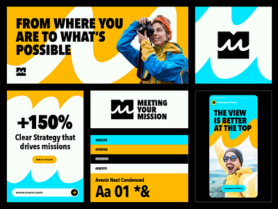 Approved Logo Design for Non Profit Solopreneur brand identity branding colors graphic design help journey letter m mental health messaging mihai dolganiuc design non profit path poster presentation social media story type typography visual identity