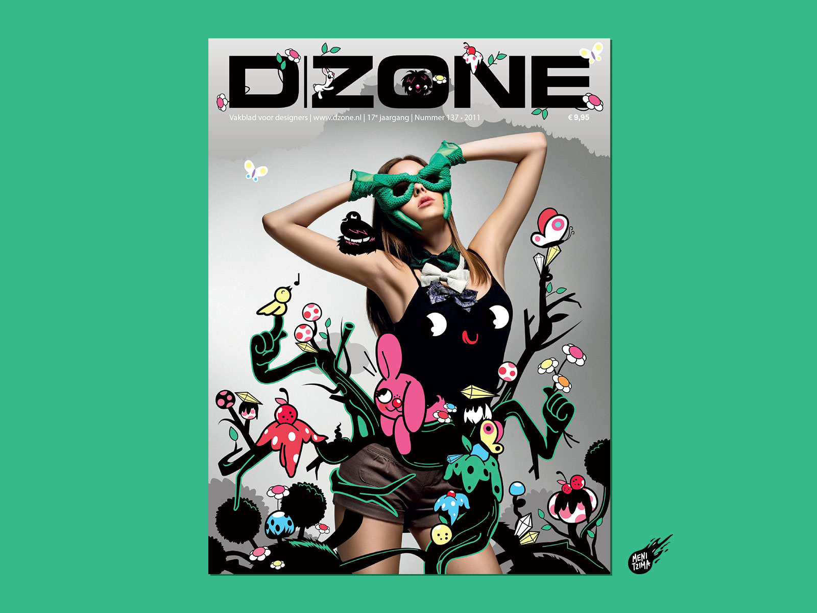 Cover for DZONE magazine. character design cute design fashion illustration magazine cover vector