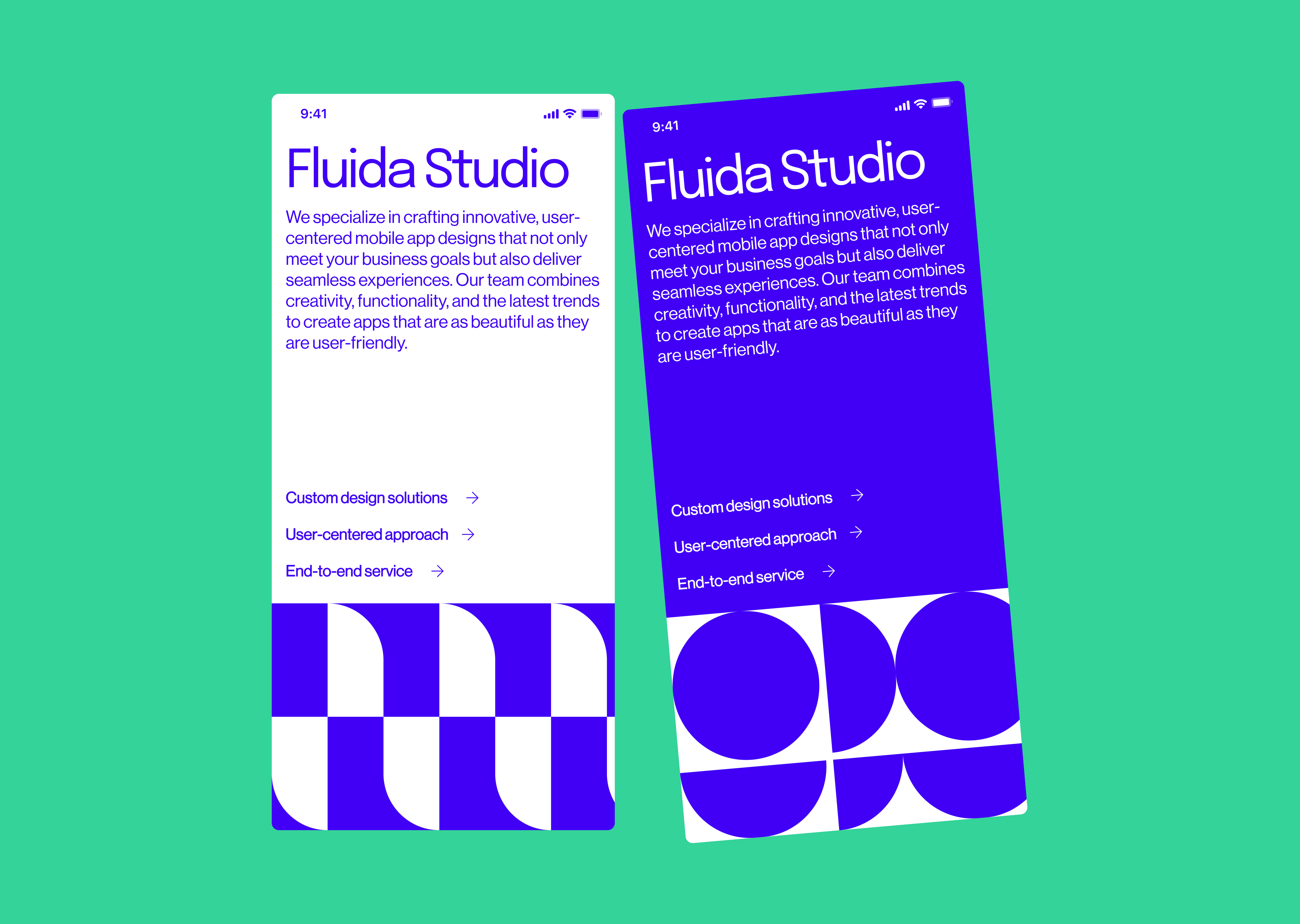 Design Studio Mobile UI app bold design designer figma geometric minimal mobile mobile app modern ui uiux uiuxdesign ux