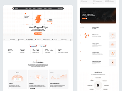 SCRYPT - Crypto Trading Platform banking blockchain crypto crypto design crypto trading crypto wallet cryptocurrency cryptocurrency design cryptocurrency website defi defi website design inspiration finance fintech fintech design investment platform landing page saas trading trading landing page