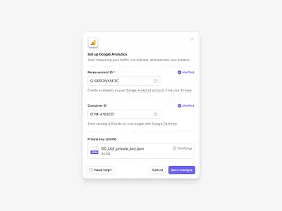 Integrations modal — Untitled UI file upload form modal product design ui ui design user interface