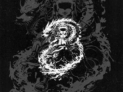 nezha warrior and dragon fusion architecture art asia asian buddhism buddhist cartoon china chinese culture faith god history nezha religion religious sculpture statue temple travel