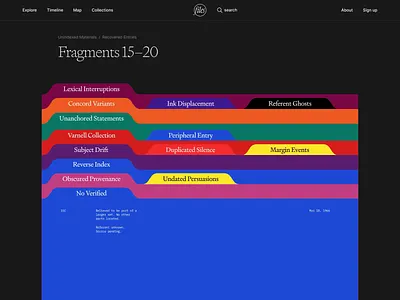 Data Visualization Website: Interactive Archive animation design design studio graphic design illustration interaction interface landing landing page product design ui user experience user interface ux web web design website website design