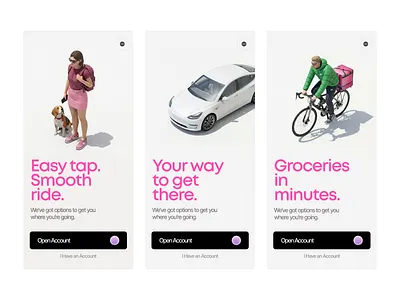 Seamless Mobility Onboarding 3d animation branding graphic design logo motion graphics ui