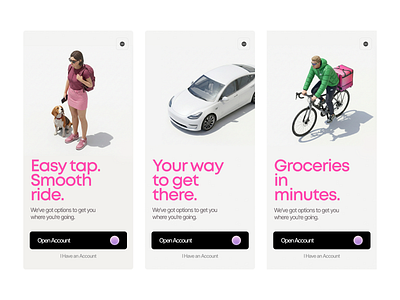 Seamless Mobility Onboarding 3d animation branding graphic design logo motion graphics ui