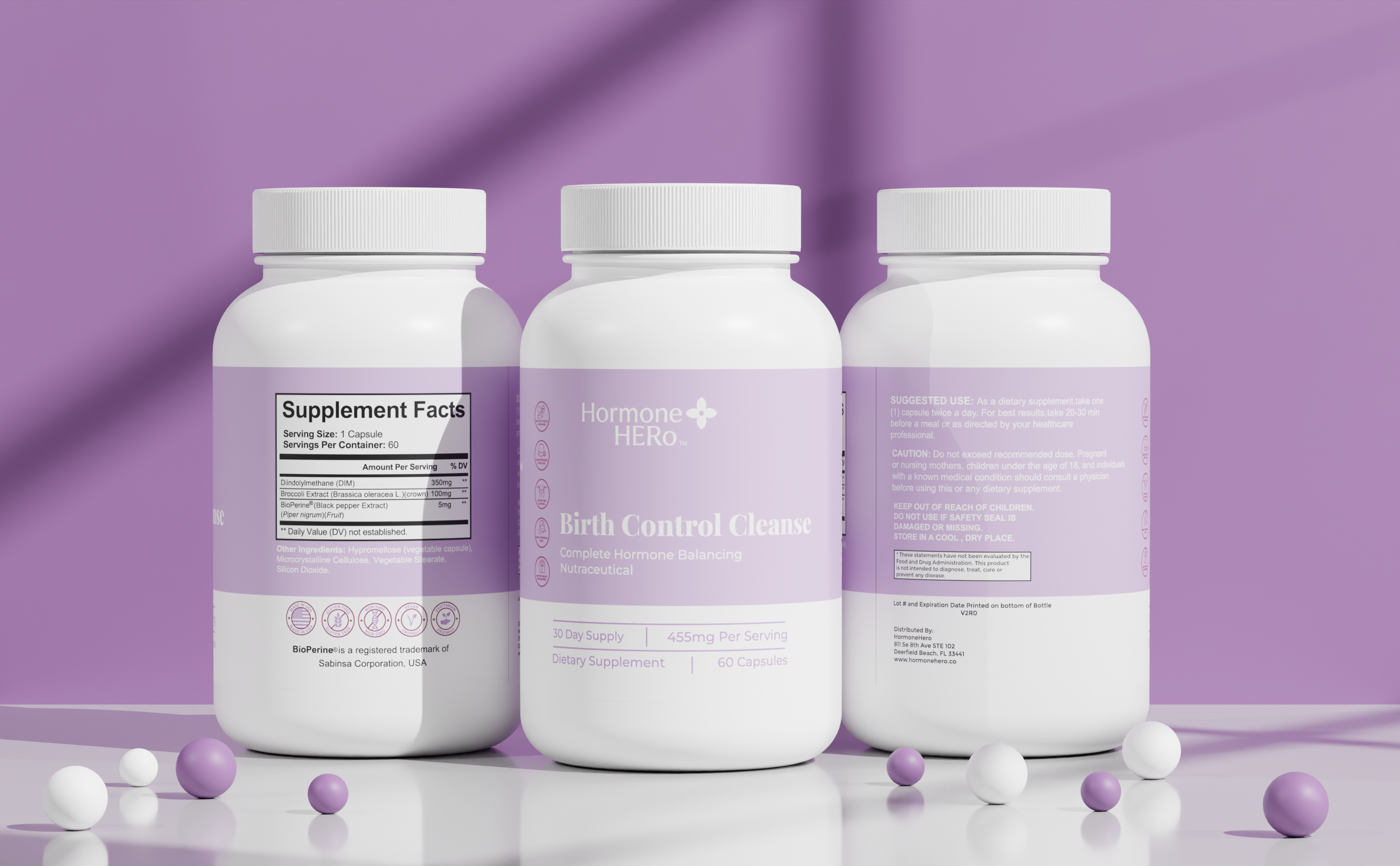Example of Supplement Label And 3D Mockup Design