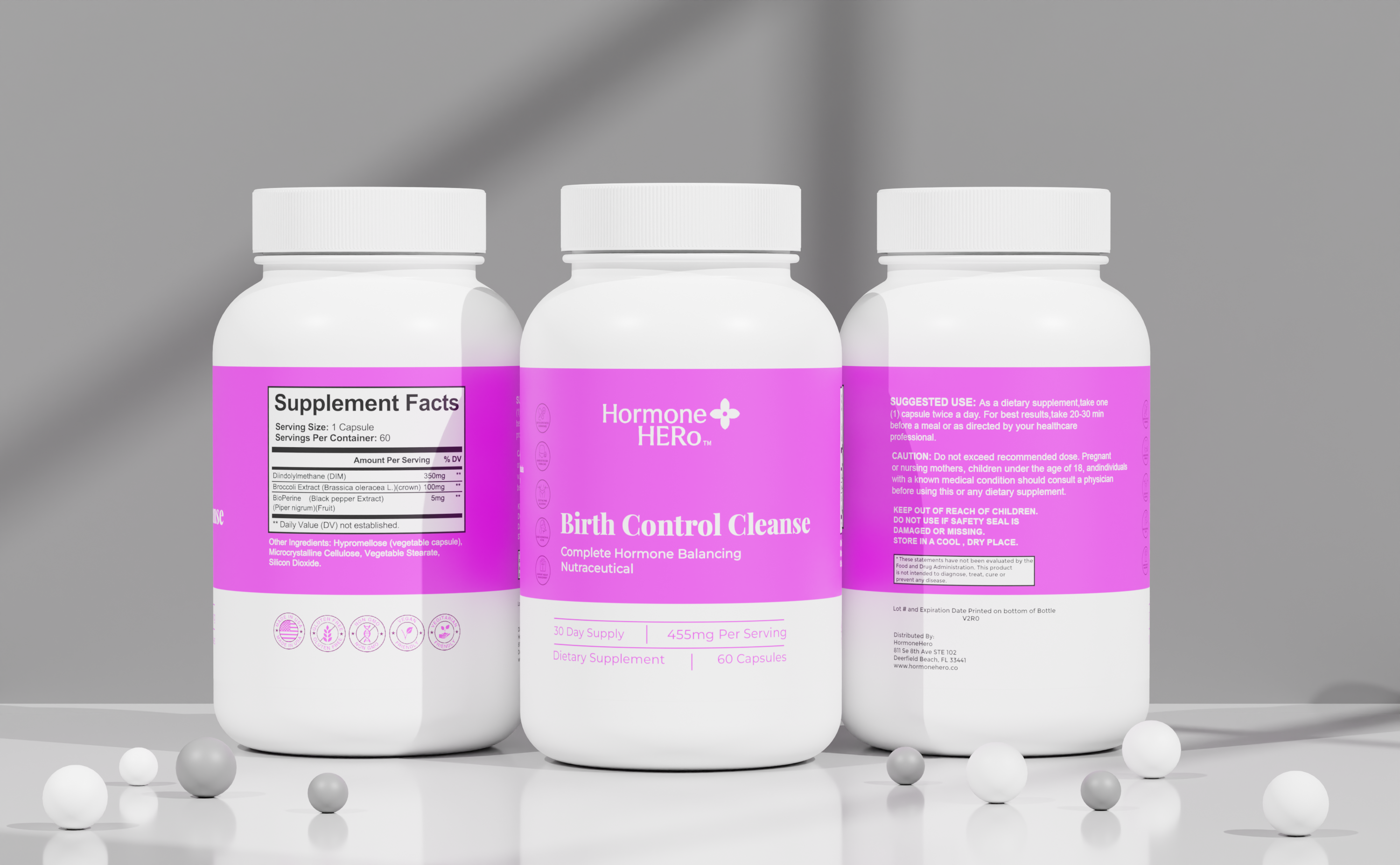 Example of Supplement Label And 3D Mockup Design