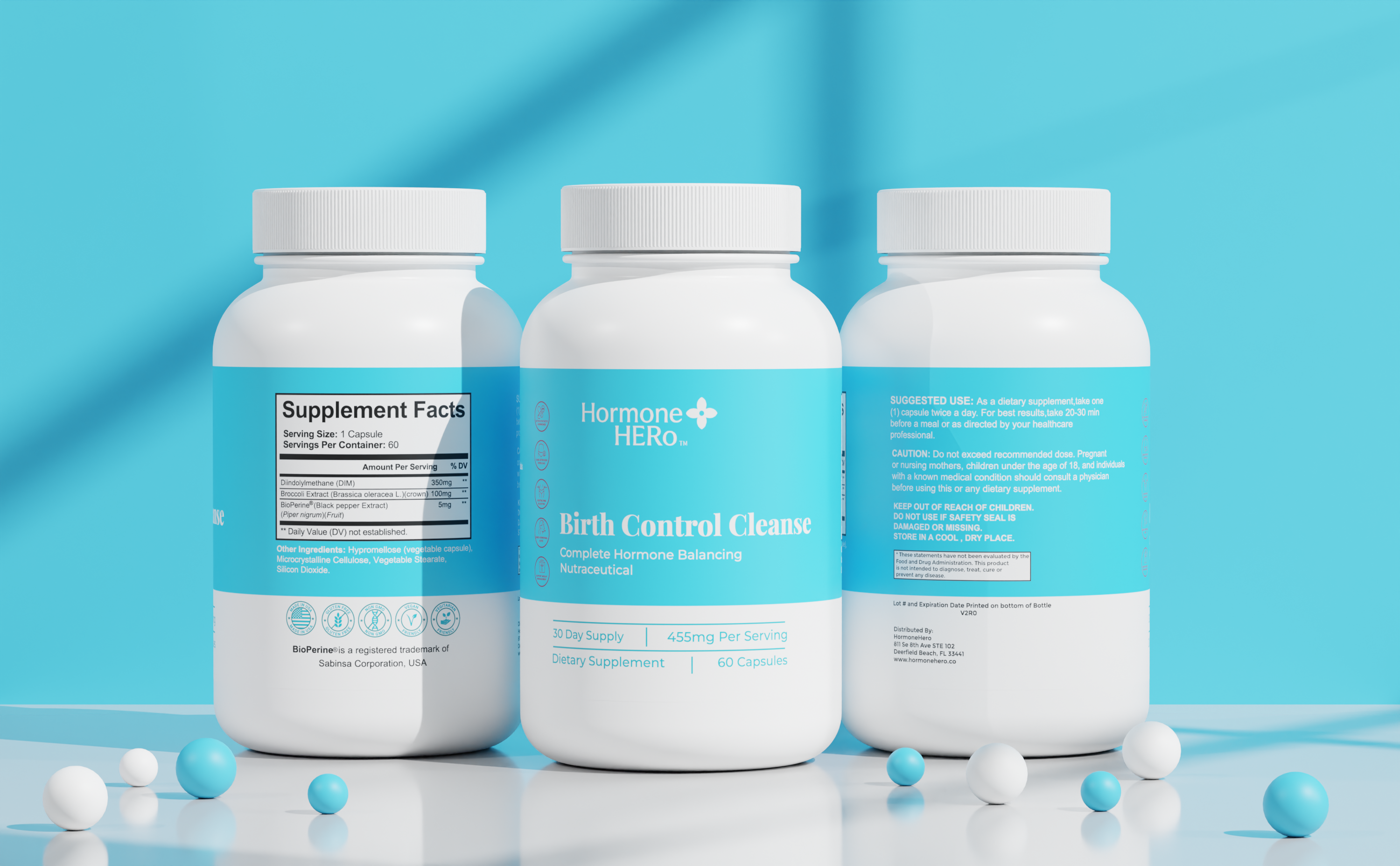 Example of Supplement Label And 3D Mockup Design