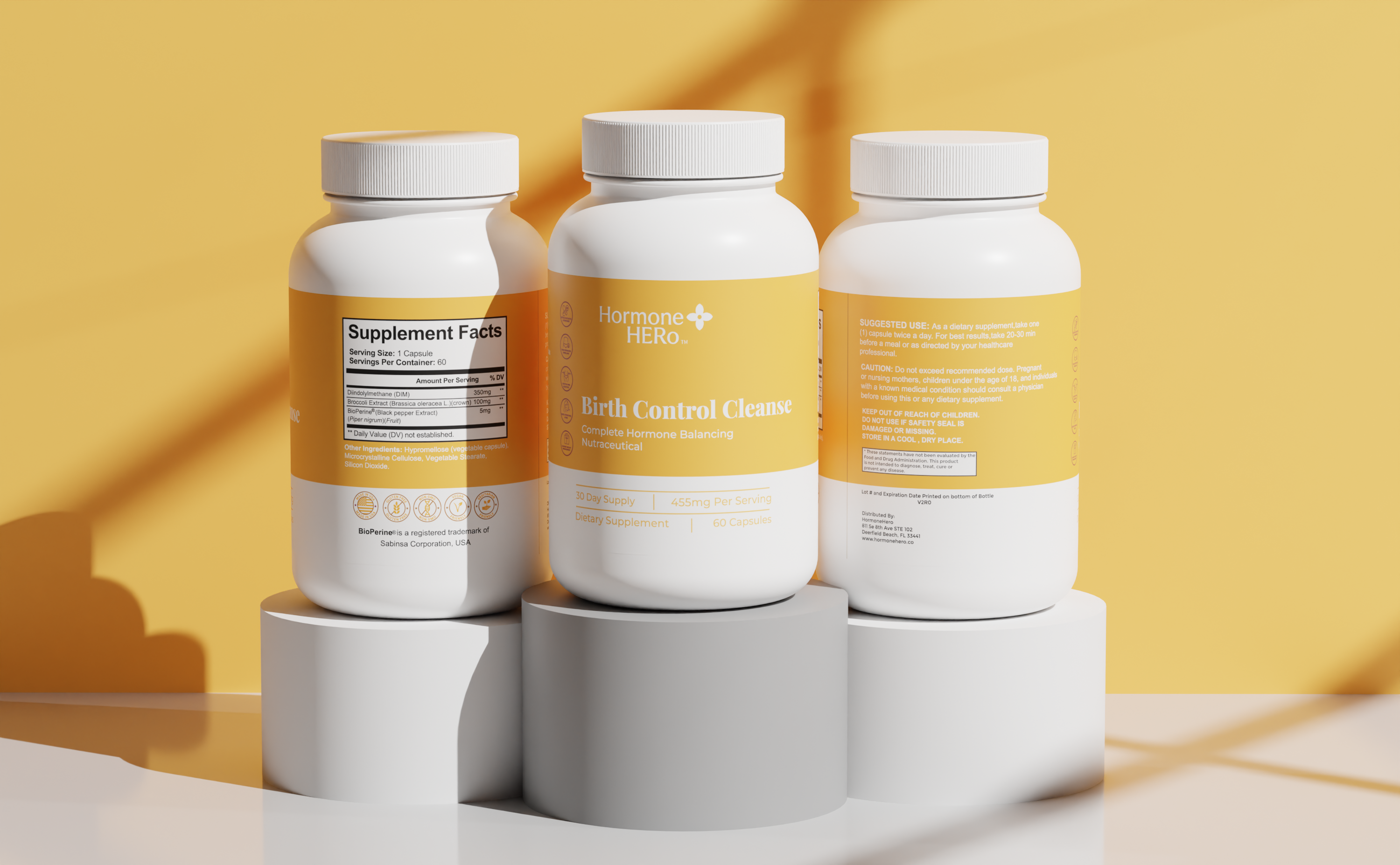 Example of Supplement Label And 3D Mockup Design