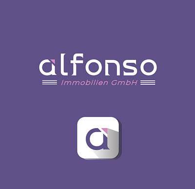 alfonso Immobolien GmbH branding graphic design logo logo design minimalist