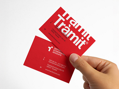 Tràmit new business cards branding business card corporate design download identity logo mockup mockups premium psd template typography