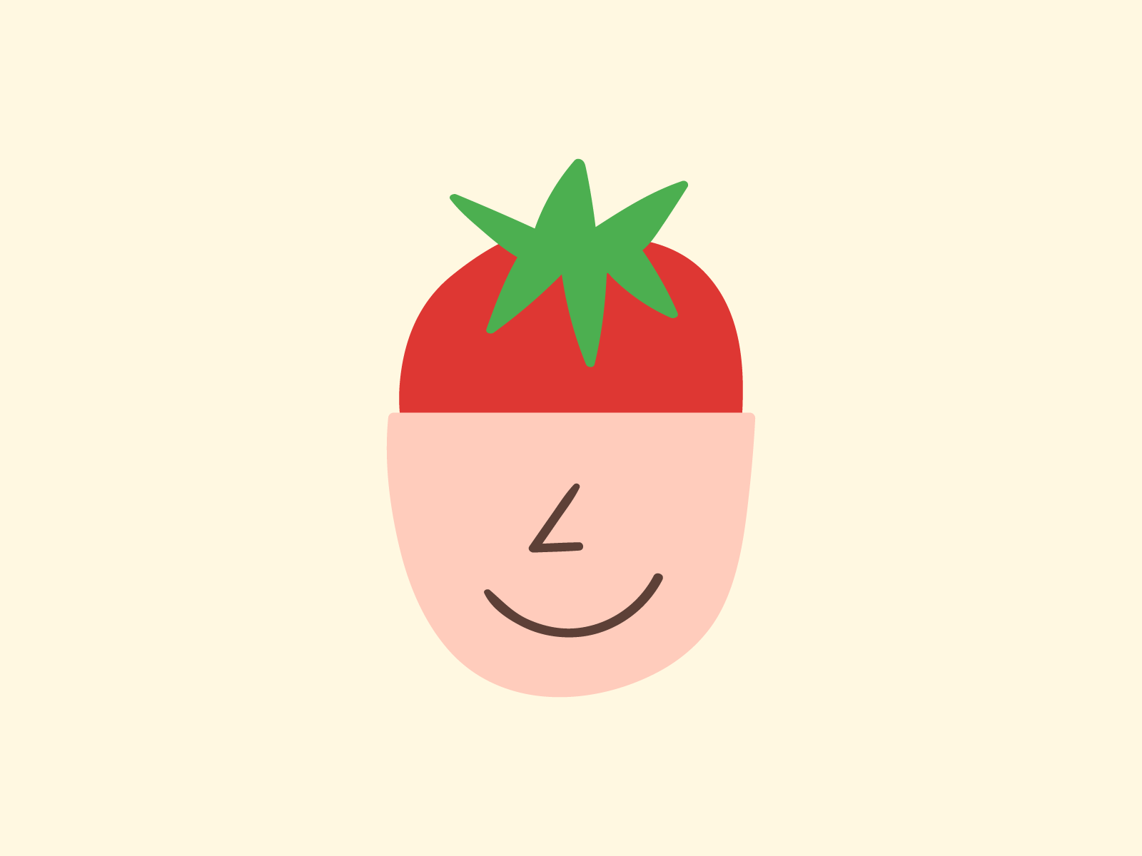 Tomatoff Events / Logo agency branding cute design face food graphic design icon illustration logo mark minimal party simple symbol tomato