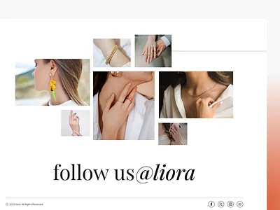 Liora—Modern & Minimal Jewelry Website UI aestheticui designinspiration dribbble ecommercedesign jewelrybrand landingpagedesign luxurydesign minimaldesign productdesign uidesign uxdesign webdesign